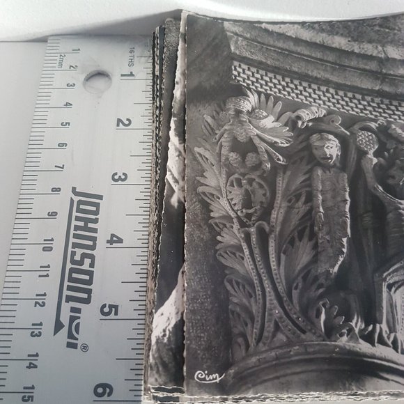 French Monuments Art Vintage 21 Postcards Black & White Photographie Veritable - Picture 3 of 15